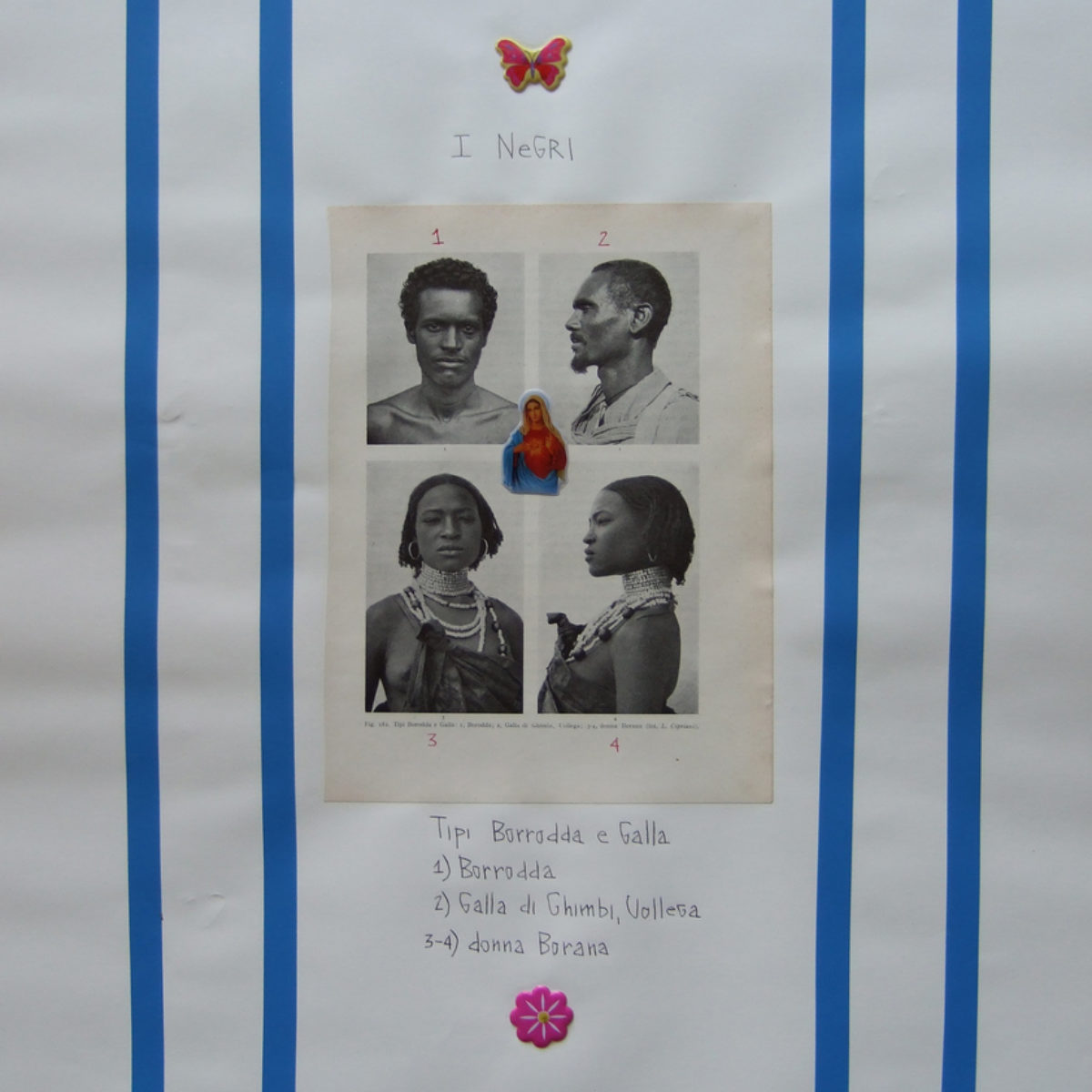 Collages on paper