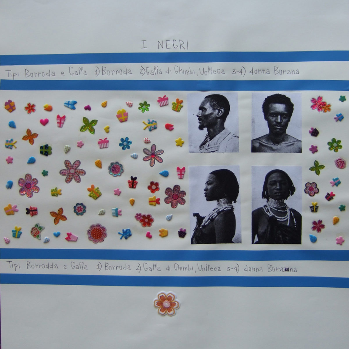 Collages on paper
