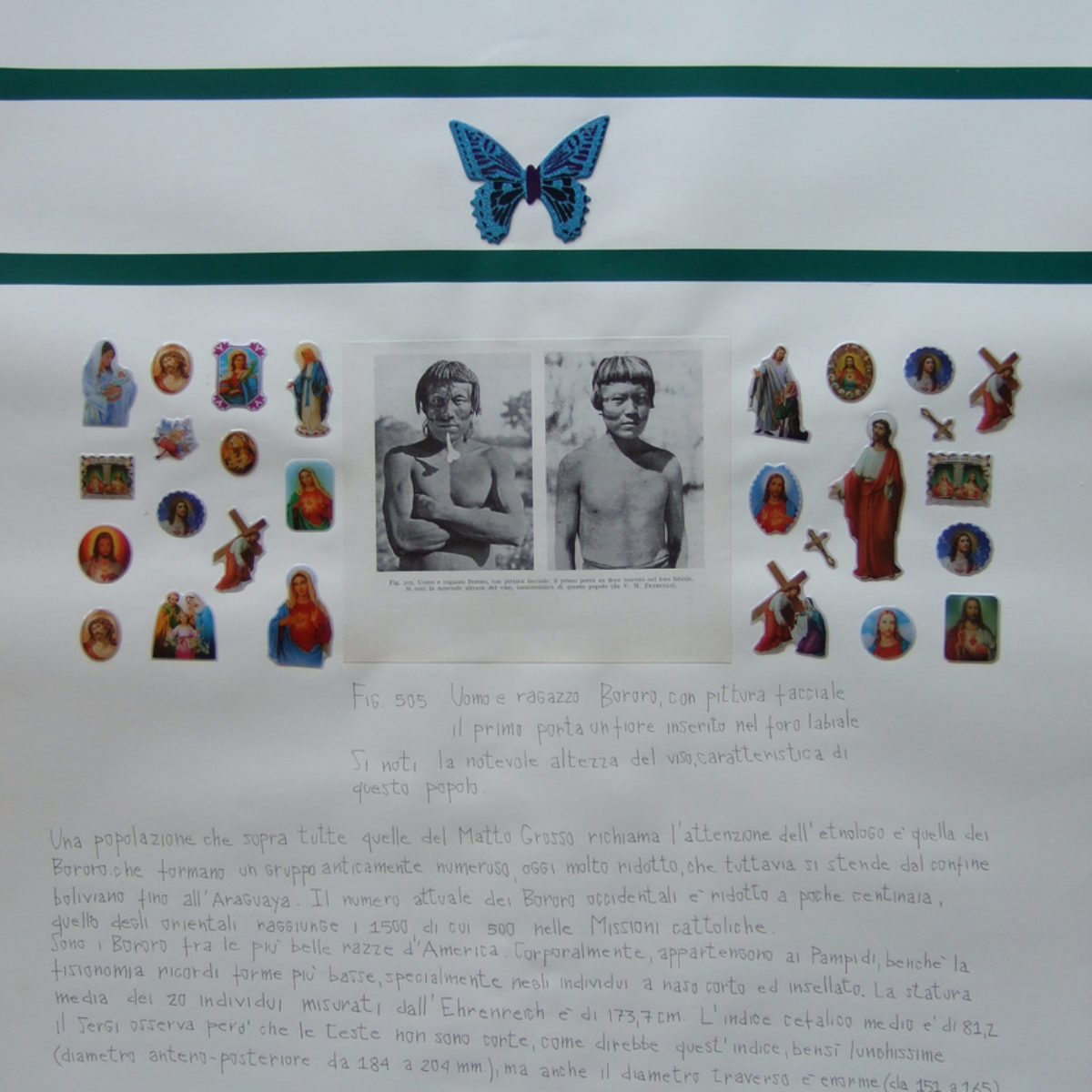 Collages on paper