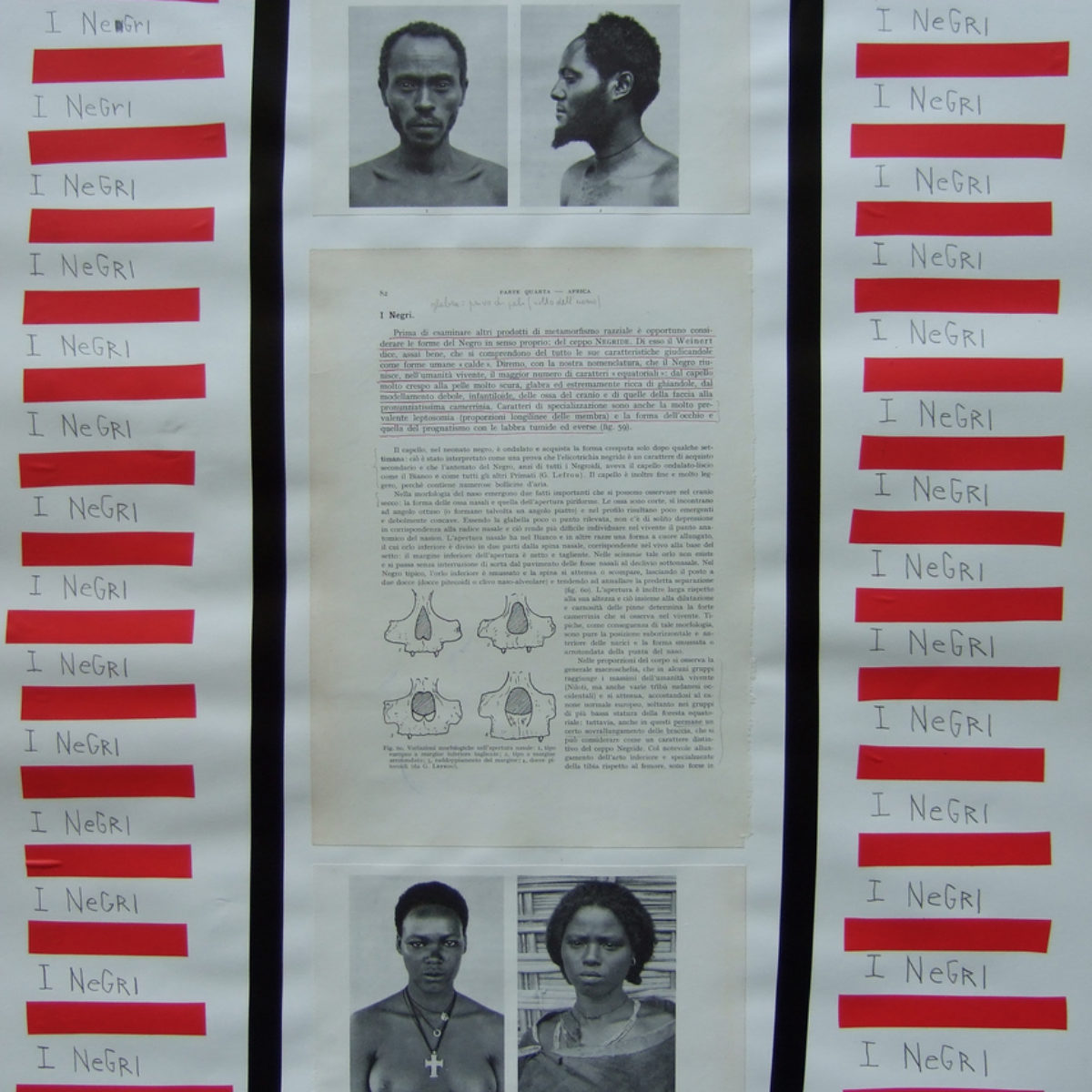 Collages on paper